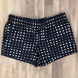 J.Crew Navy Polka Dot Shorts